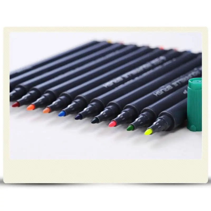 1 шт. двусторонние фломастеры для каллиграфии на водной основе|Маркеры рисования|