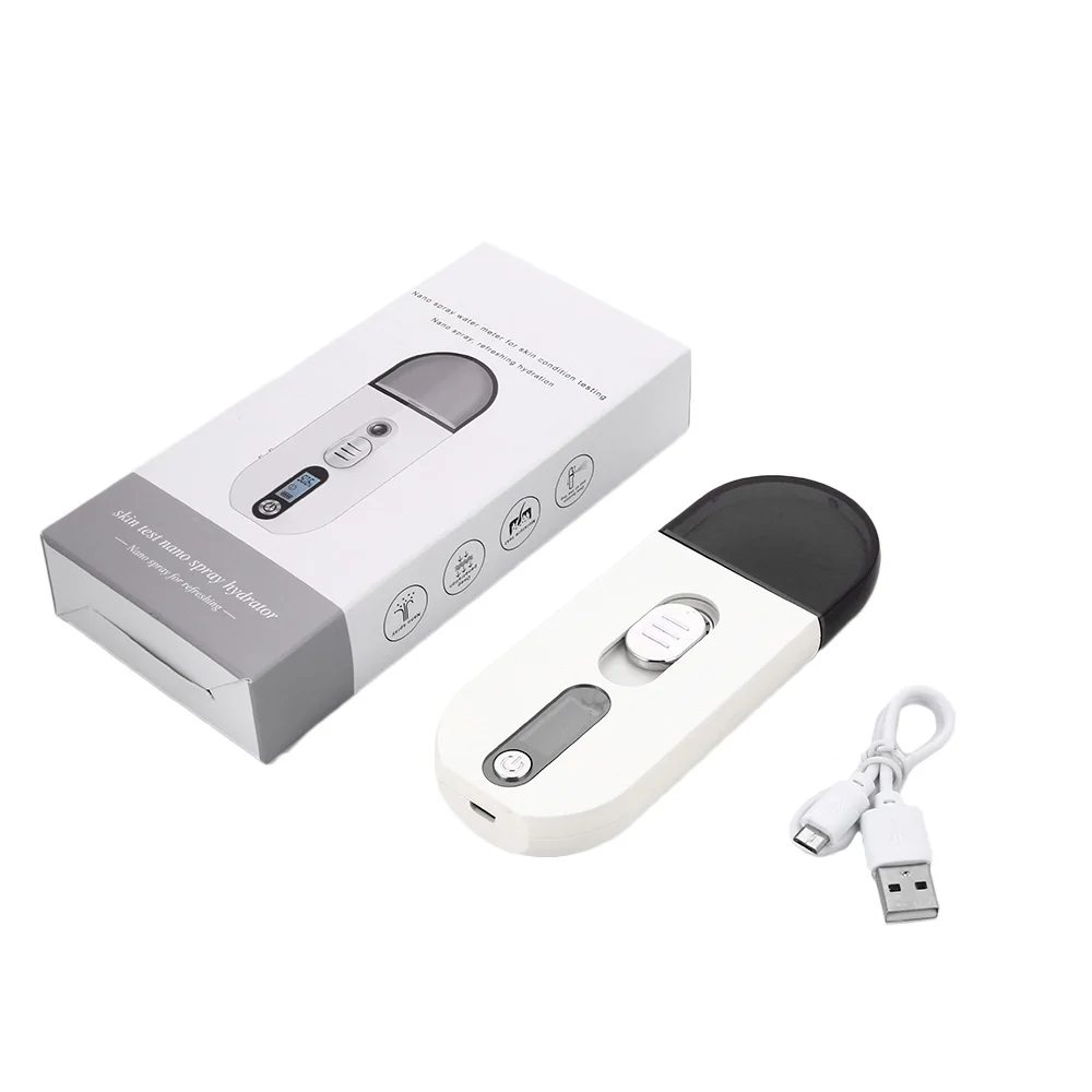 Нано аэрозоль прибор для увлажнения кожи измеритель влажности светодиодный