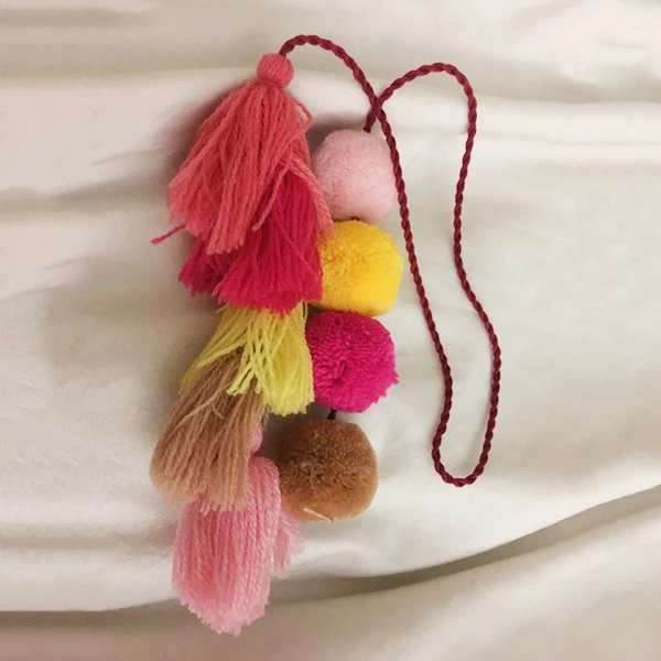 1 шт. разноцветный брелок для ключей в стиле бохо|Брелоки| |