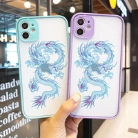 zuidid dragon pattern phone case for iphone x xr xs 11 12 pro max 6plus 7 8 plus se20 fashion animal hard pc back cover fundas