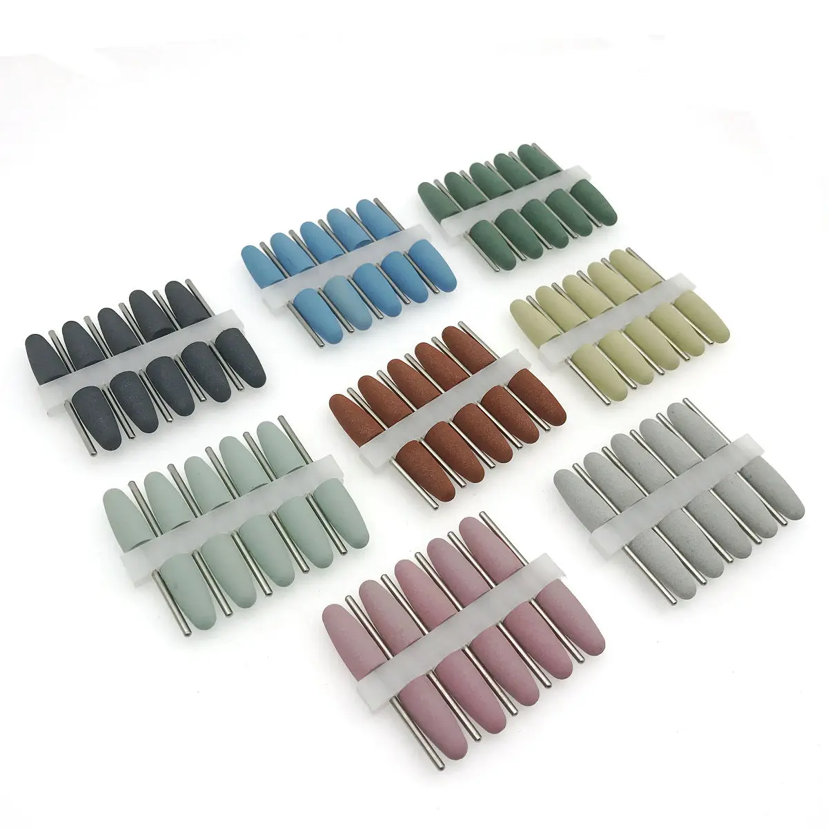 10 шт. зубные полировальные фрезы из силиконовой резины для электрического