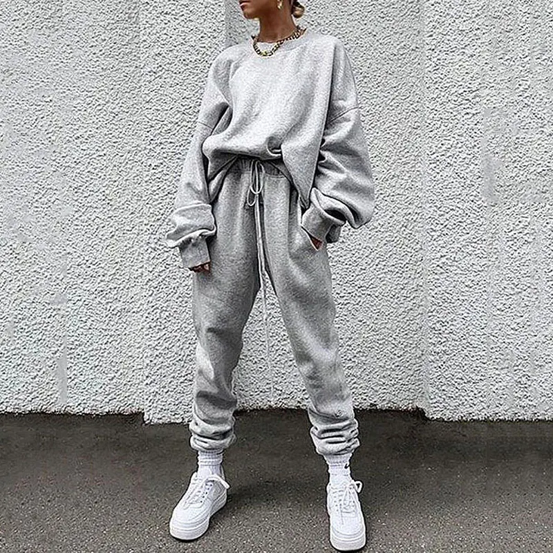 

Осень 2020, свободный пижамный комплект, женская одежда для отдыха с длинным рукавом, домашняя одежда, Женский комплект для отдыха, одежда для ...