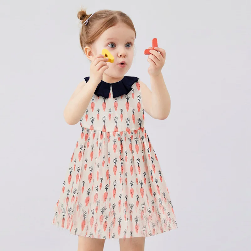 Girls vest dress summer 2020 new doll collar children princess A-line WT37 | Детская одежда и обувь