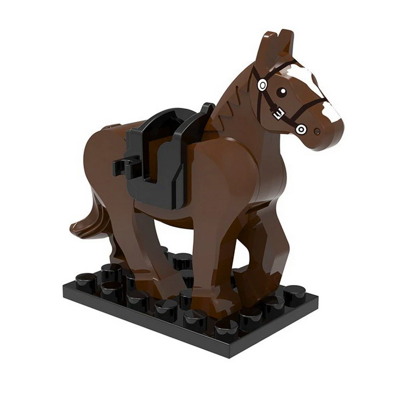 Конструктор игрушечный в виде животного волка рыцаря дневного света тигра Льва