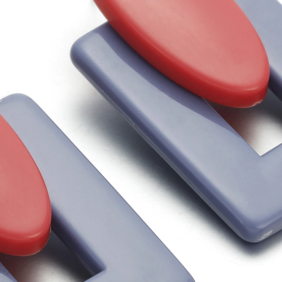 Женские большие массивные геометрические серьги Match Right для женщин акриловые