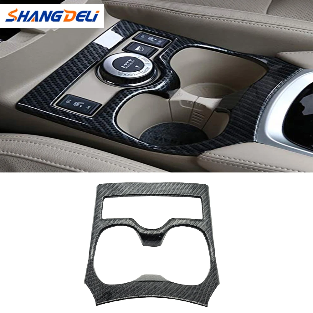 Автомобильный держатель для стакана с водой рамка отделка панели ABS углеродное