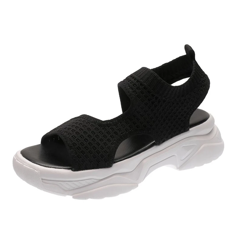 MCCKLE / женские сандалии с открытым носком женская дышащая обувь на резинке сеткой