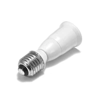 100pcs e27 to e27l adapter e26 to e26l extension lamp holder converter base socket led light bulb extend plug