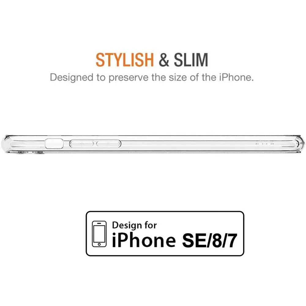 Прозрачный резиновый чехол из ТПУ для iPhone SE 2020 13 12 Mini 8 Plus 7 11 Pro Max XS X R XR 6S прозрачный