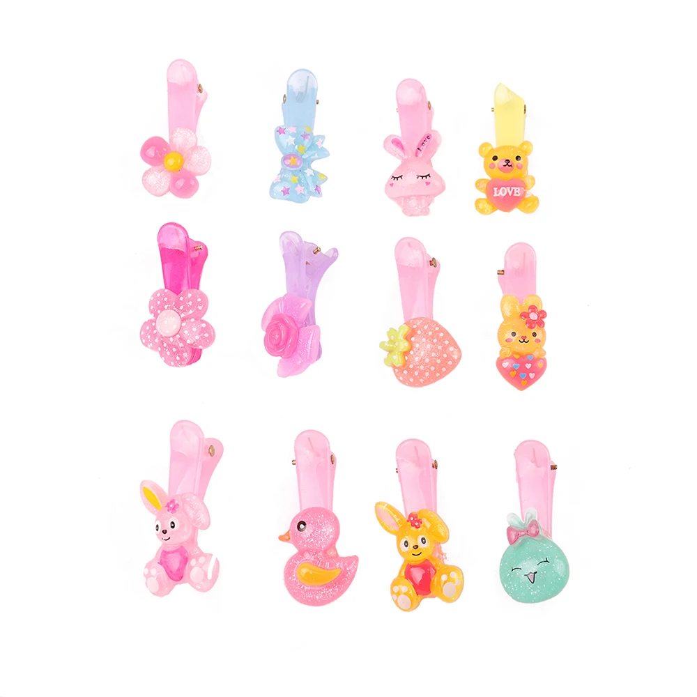 20шт Милая коробка заколка для волос Набор с кроликом бант повязки узелком