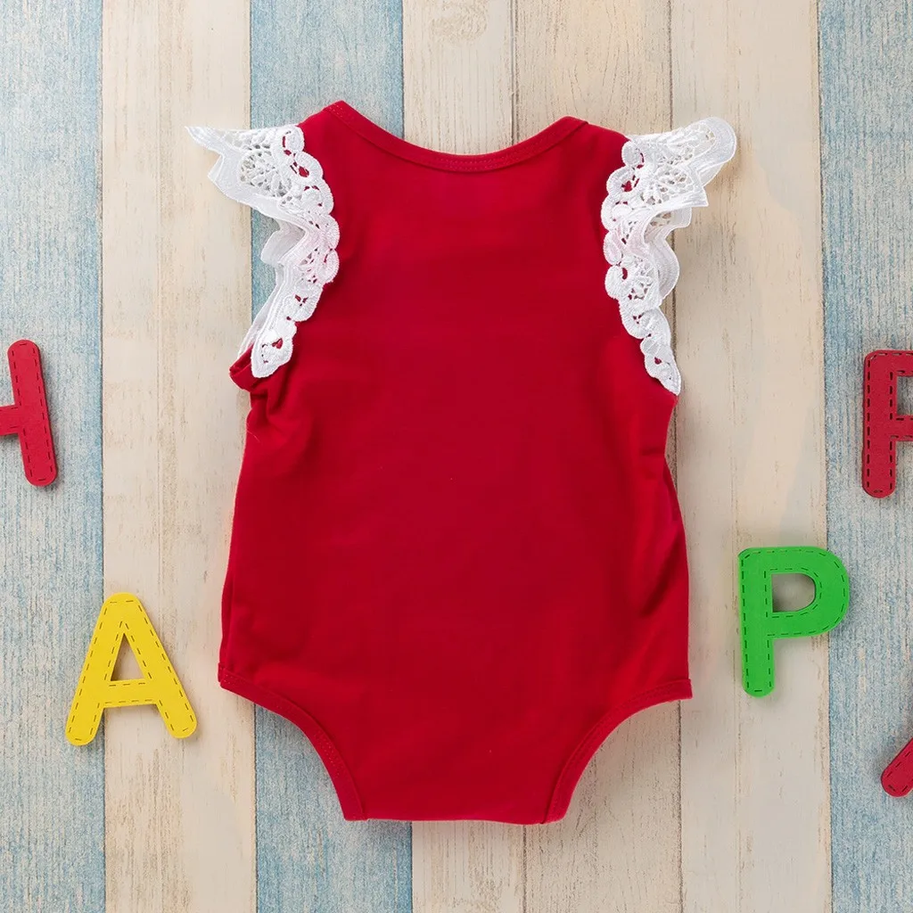 Рождественский комбинезон для новорожденных мальчиков и девочек с длинными