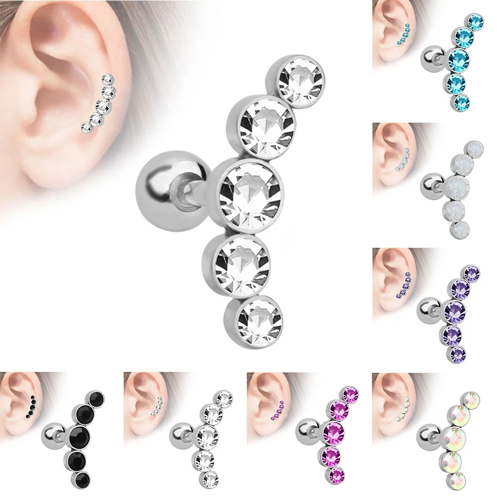 

NEW Women 2021 Stainless Steel Earrings and Earbones for Women Piercing Jewelry