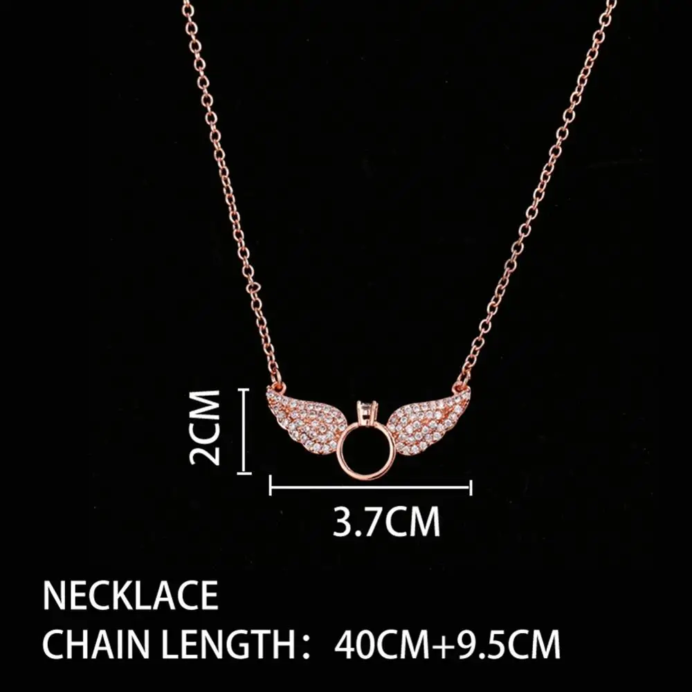

Creative Fashion Women Charm Angel Senguang Jewelry Wings Angel Wing Necklace Jewelry Gift