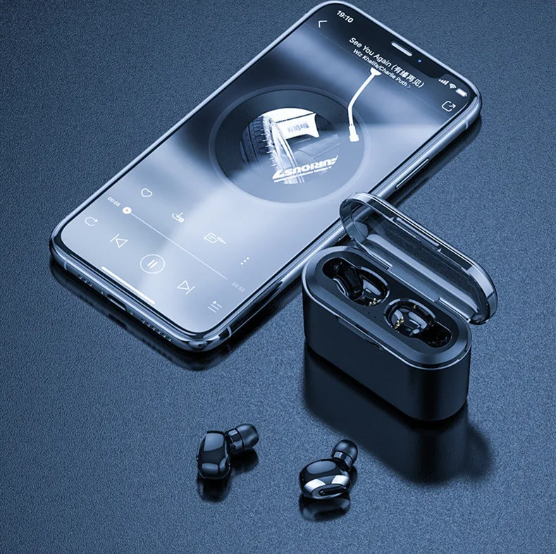 T2 беспроводная Bluetooth гарнитура HD стерео спортивные наушники с шумоподавлением Игровые наушники с микрофоном для IPhone samsung Ew