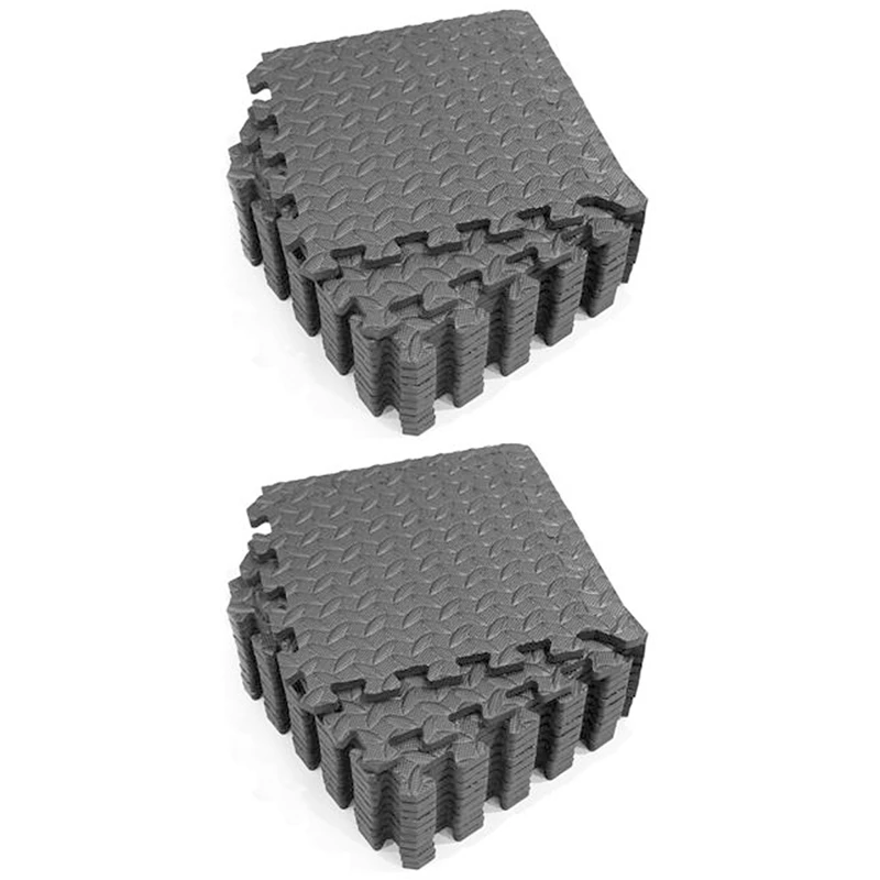 

NEW-24Pcs коврики и домашние коврики для пола в тренажерном зале, коврики для упражнений, матовые напольные коврики из пенопласта, черные наполь...