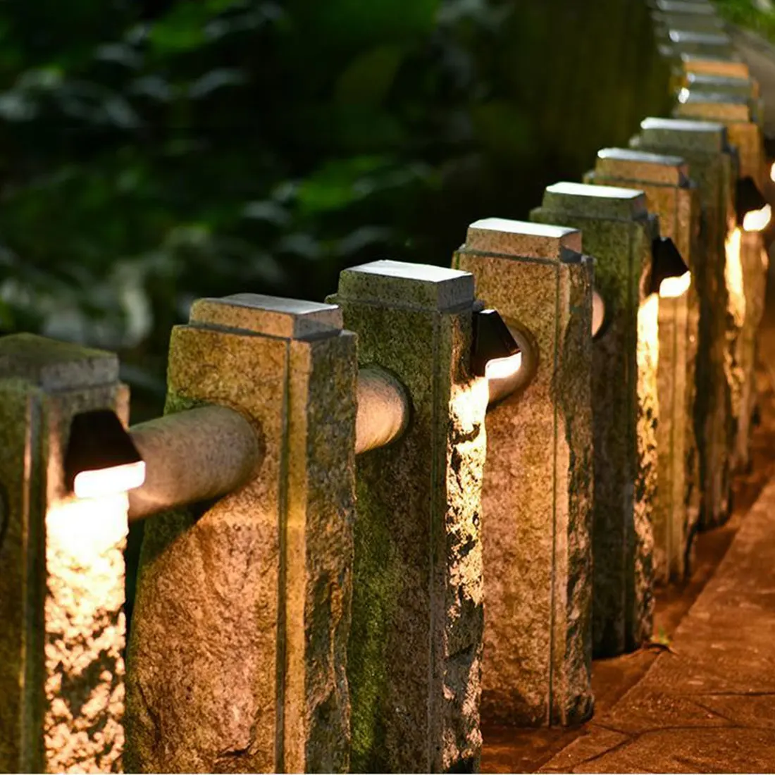 

Outdoor Waterproof Solar Wall Light Garden Stair Wall Light Chinese Style LED Wall Light Road Lighting Decorative Light