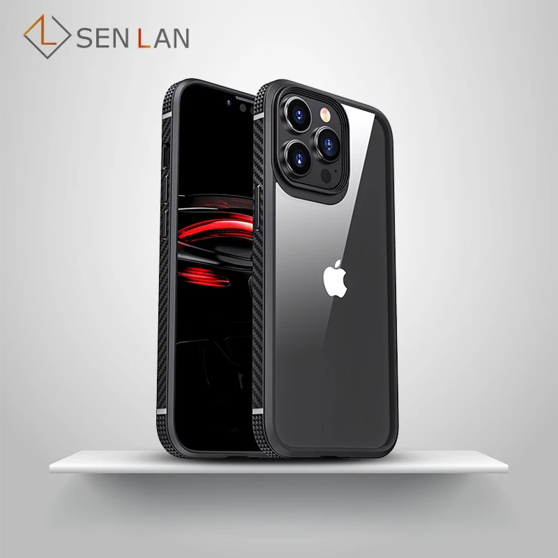 Luxury Transparent Back Shockproof Silicone Protective Cover Case For iPhone 14 Plus 13 mini 11 12 Pro XR XS X Soft Phone Cases