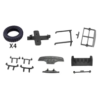 rc spare plastic complete kit replacement parts for wltoys k979 k989 284131 128 buggy accessories