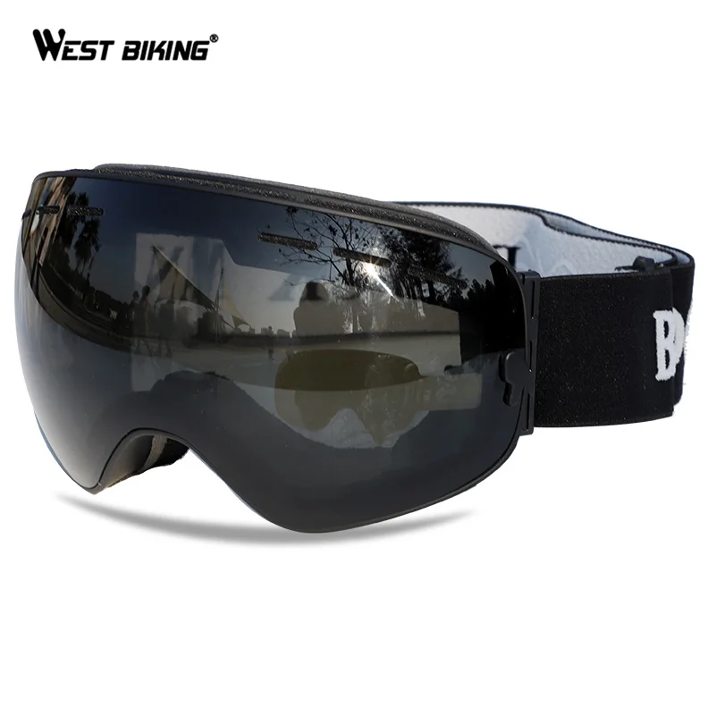 West biking лыжные двуслойные очки анти-противотуманная маска очки для катания на лыжах мужские и женские сноубордические очки ветрозащитные очки