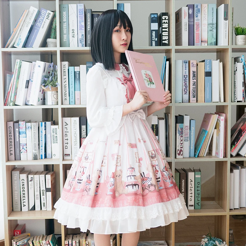 Платье принцессы на каждый день для чайной вечеринки Сладкая Лолита винтажное