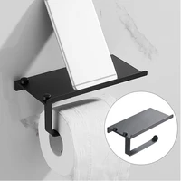 toilet paper holder aluminum kitchen wall mount stand no drill self adhesive toilet paper roll shelf bathroom accessories