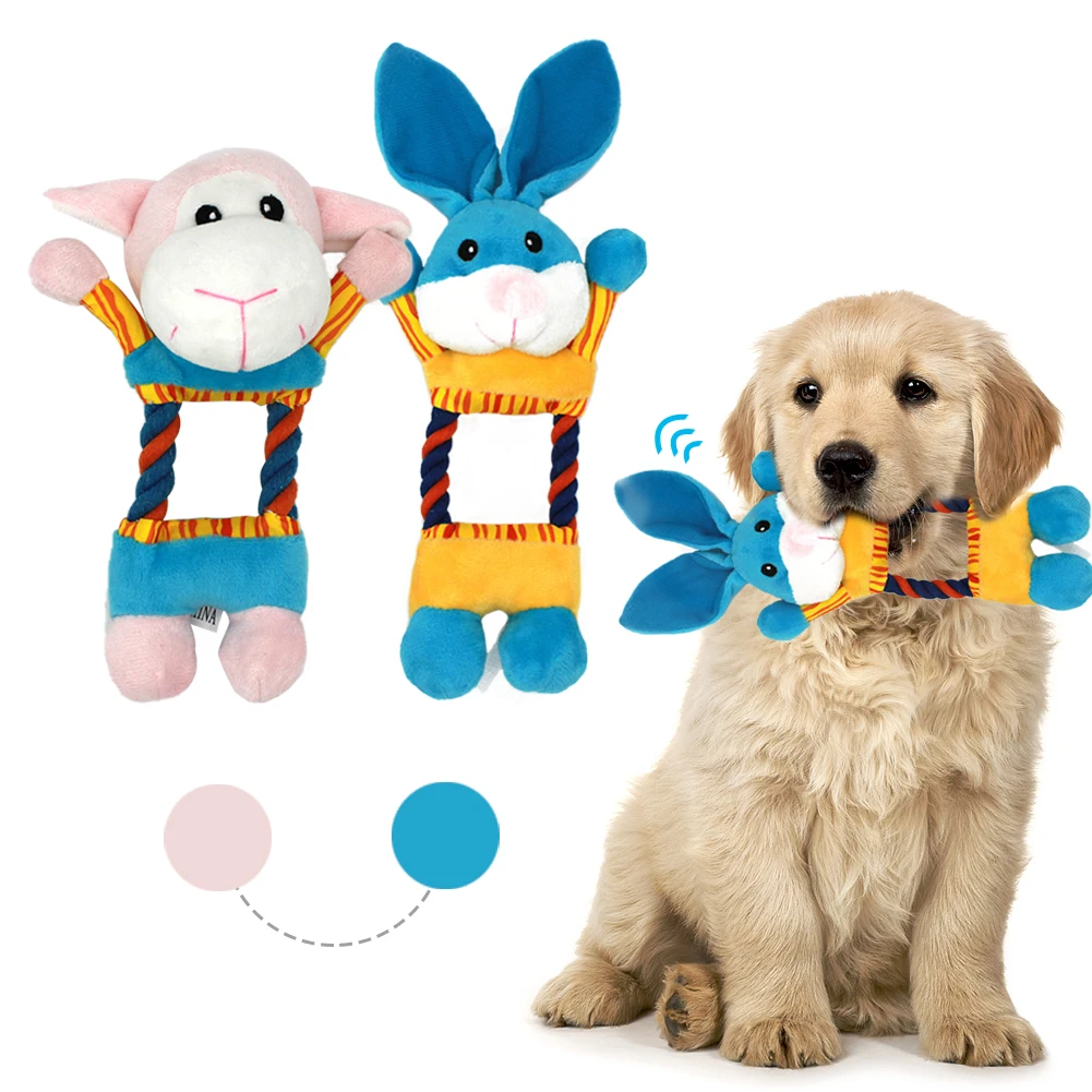 

Funny Pet Sound Squeaky Toy Plush Dog Chew Toy Soft Pet Molar Puppy Kitten Teeth Cleaner Interactive Pet Training Toys