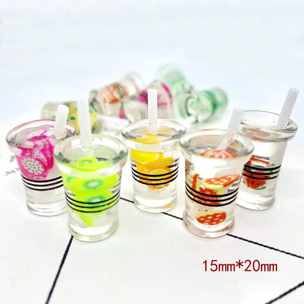 4 шт. 1:12 кукольный домик мини Бутылочки для напитков сока чашка Миниатюрный