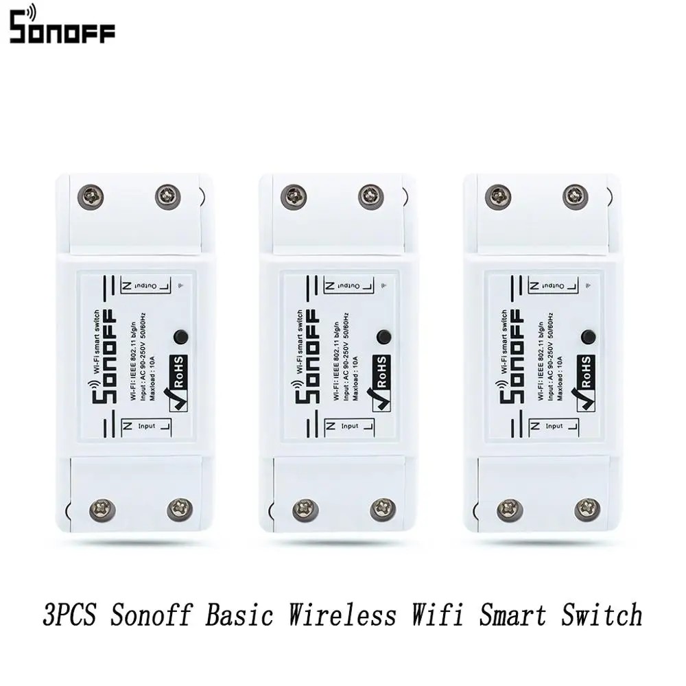ITEAD Sonoff основной WIfi умный переключатель беспроводной домашней автоматизации