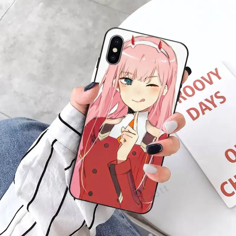 

Zero Two Darling in the FranXX Phone Case for iPhone 11 12 mini pro XS MAX 8 7 6 6S Plus X 5S SE 2020 XR