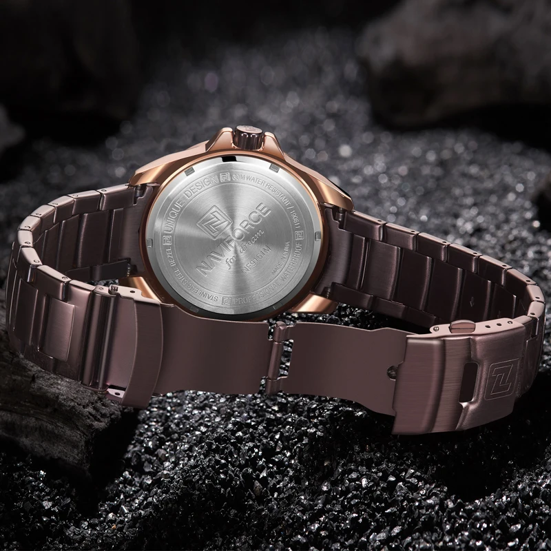 

NAVIFORCE Watches Top Luxury Brand Men Fashion Stainless Steel Analog Quartz Watch Mens Military Sports Waterproof Wristwatch
