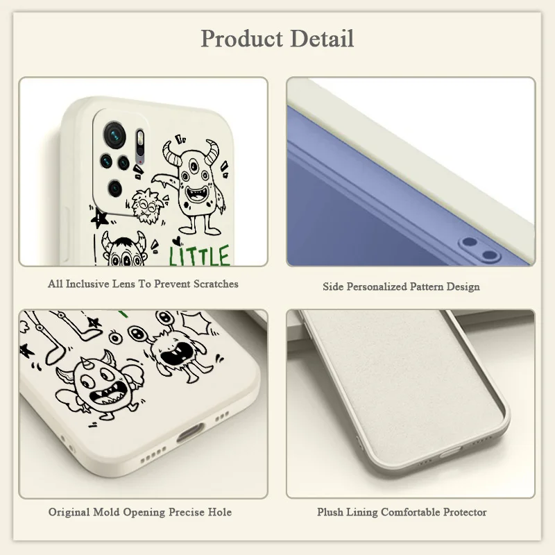 Jane Monster Silicone Phone Case For Xiaomi Redmi Note 10 10S 9T 9 8 7 Pro Max 9A K40 K30 K20 Soft Back Cover | Мобильные телефоны