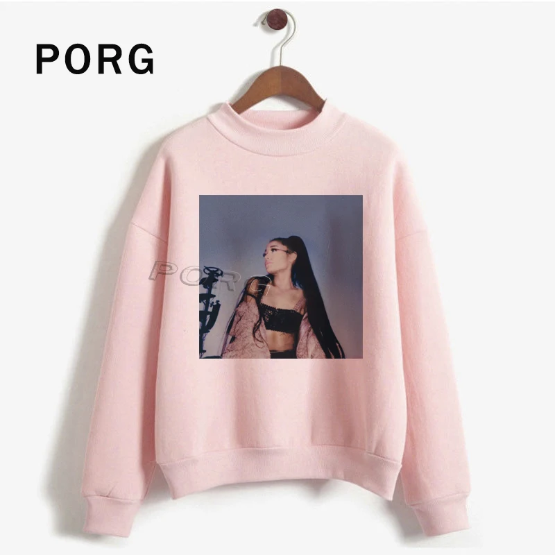 Ариана Гранде Женская эстетичная тёплая Ullzang винтажная Корейская толстовка