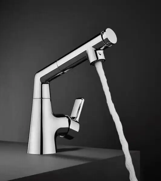 

Хромированный/черный Выдвижной Смеситель для кухни Смеситель кран/ванная раковина смеситель с одним отверстием/ручкой