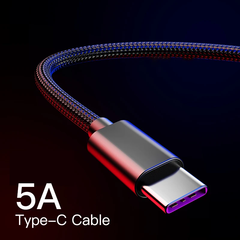 Niye 5A Кабель с разъемом usb c для быстрой зарядки типа C Samsung Galaxy LG Pixel Huawei Xiaomi зарядный