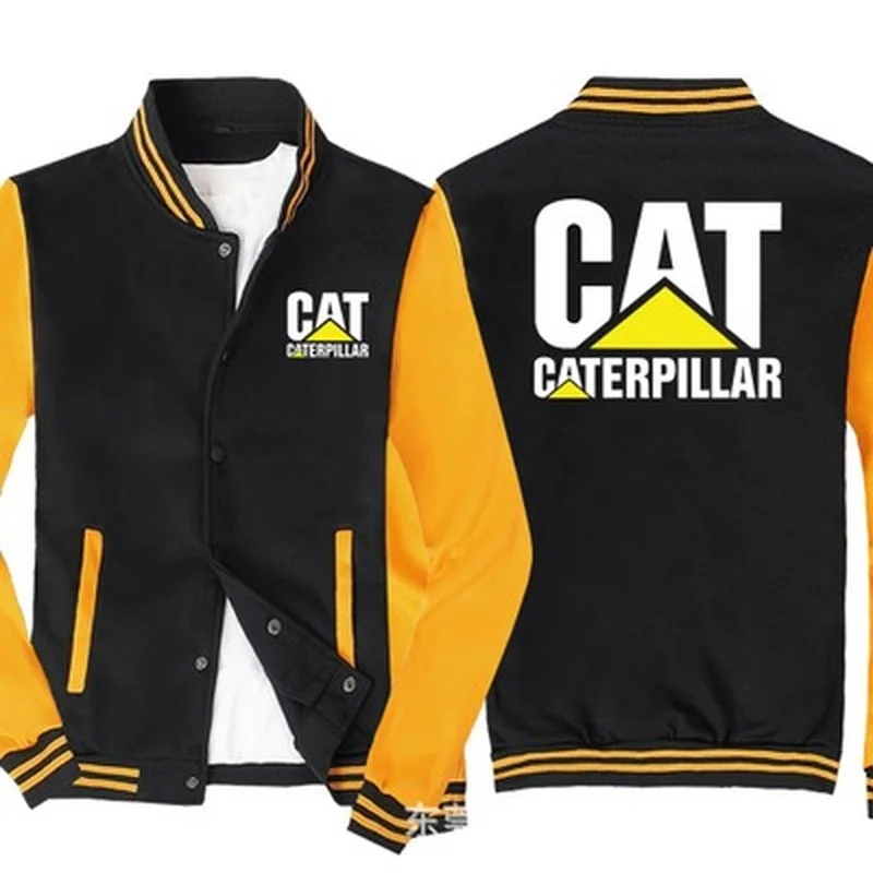 

Fashion Men Baseball Jacket for CAT Logo Mens Sportswear Casual Sweatshirt Hip Hop Harajuku Unisex Uniform