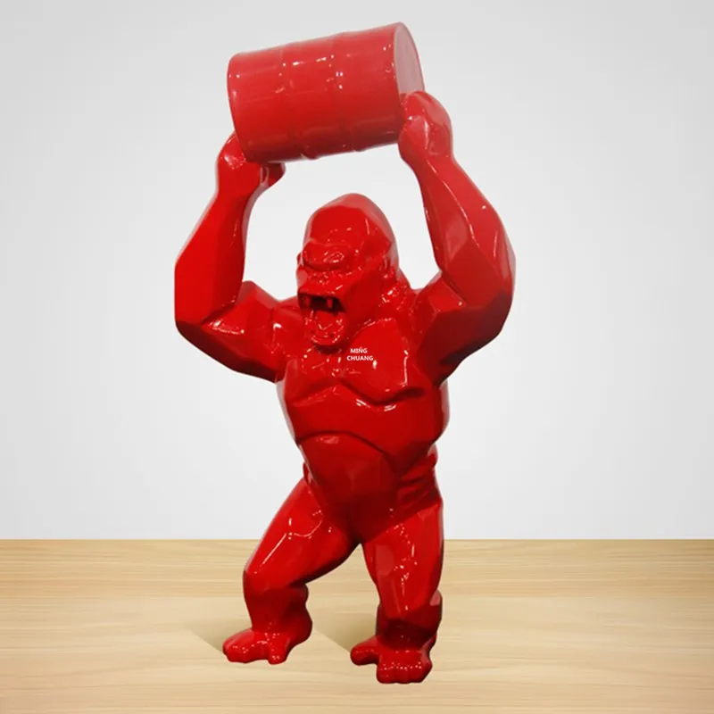 16 &quotимитация статуя животного король конг бюст Горилла полная длина портрет