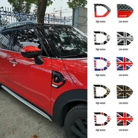 union jack car side plate fender stickers cover decoration for mini cooper s jcw f60 countryman car styling accessories 2pcsset