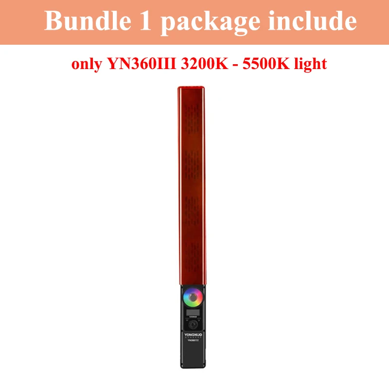 YONGNUO YN360 III ручной лед на палочке светодиодный видео свет 3200k до 5500k светодиодный свет управления видео светодиодный телефон приложение - Цвет: 3200K - 5500K