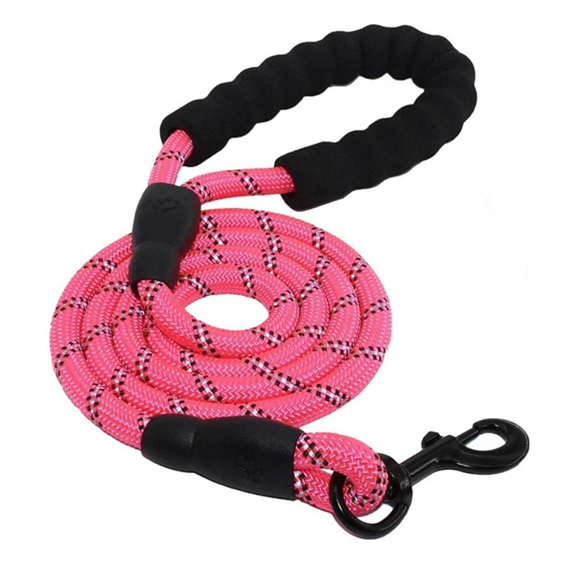 150*1.2cm Hot Durable Large Dog Leash Firm Nylon Dogs Collars Leashes 9 Colors Strong Reflective Lead Rope For Big Medium Pets | Дом и сад