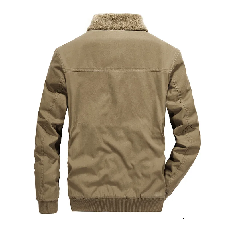 Leisure Time Man Loose Will Code Middle Age Cotton Winter Cotton-padded Clothes Loose Coat Men's Full Cotton Wash Jacket