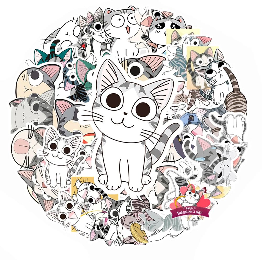 Japanese Anime Cartoon Stickers Chi's Sweet Home Kawaii Cute Stickers Chi Cat Luggage Laptop Scrapbook Diary Girl Car Stickers