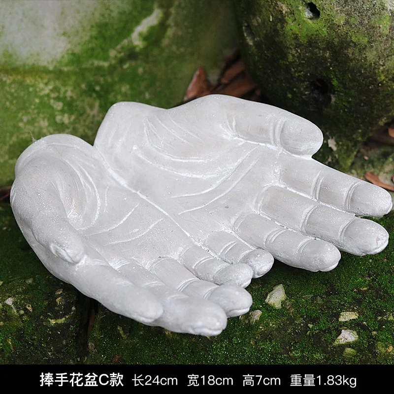 

Creative Simple Boquet Holder Basin Cement Rough Balcony Garden Decoration Fleshy Flower Pot Showcase Tool Display Decoration