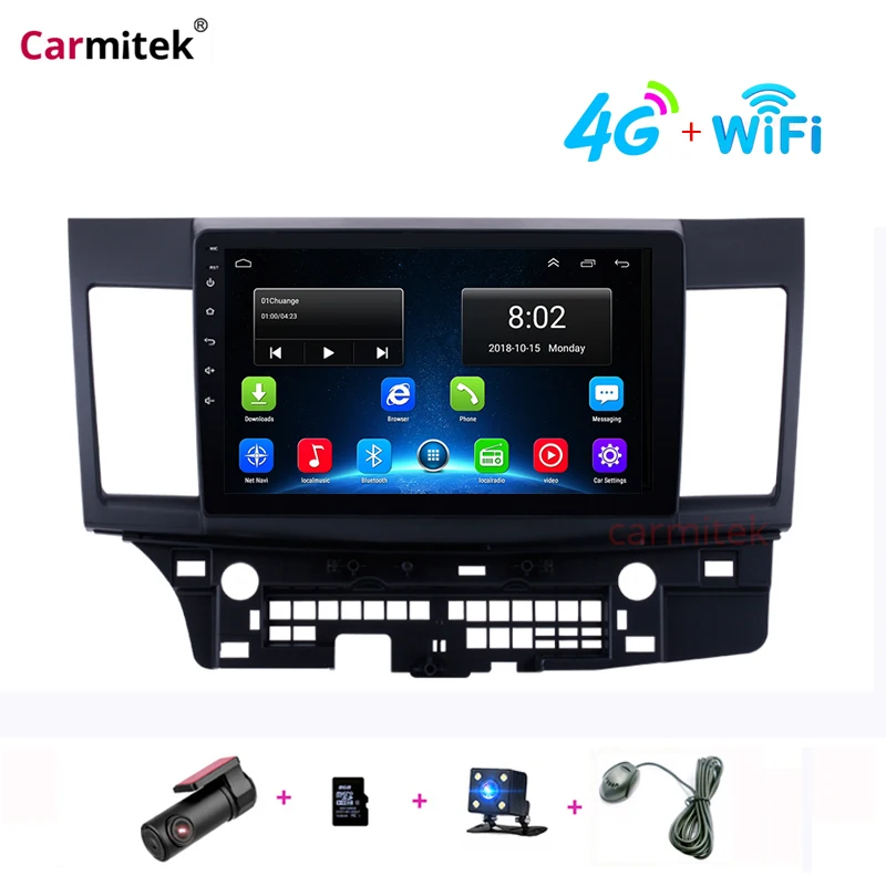 10," Android 9,0 автомобильный Радио мультимедийный плеер для Mitsubishi Lancer 2007-2012 экран wifi Bluetooth gps навигация головное устройство