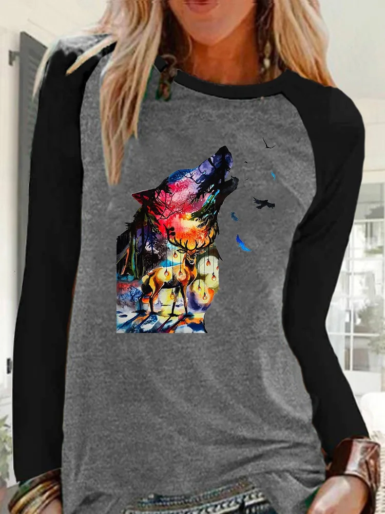 Осенние модные топы с графическим принтом свободная Повседневная рубашка