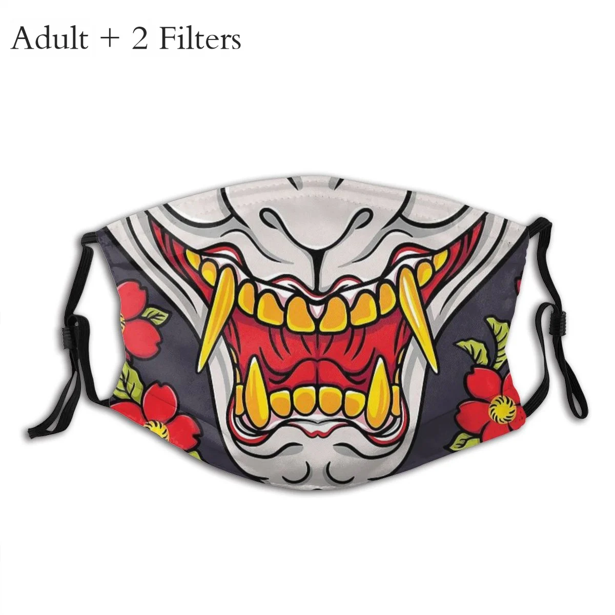 

Моющаяся маска для рта Hannya, многоразовые маски для лица с фильтрами, маска против смога yakхиты, Кабу, Ямагучи, Гуми