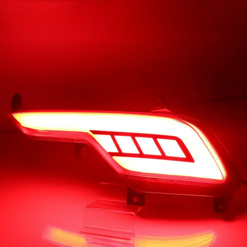 

for Hyundai Santa Fe / Ix45 2016-2017 LED Rear Bumper Reflector Brake Light Fog Light Lamp with Turn Signal