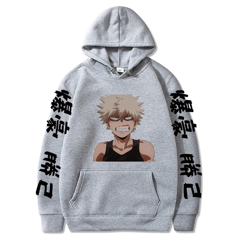 

My Hero Academia Unisex Men/Women's Hoodie Japanese Anime Bakugou Katsuki Printed Streetwear Casual Sweatshirts pullovers tops