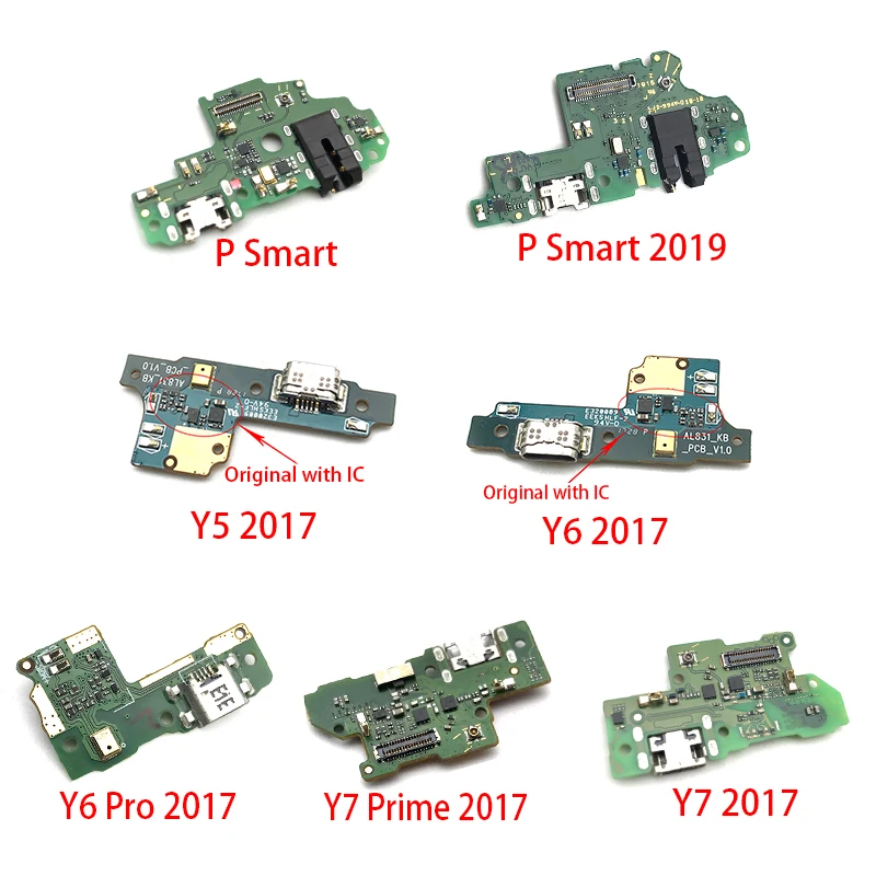 Гибкий кабель зарядного устройства док станции для Huawei Y5 Y6 Pro Y7 Prime 2017 P Smart 2019 USB