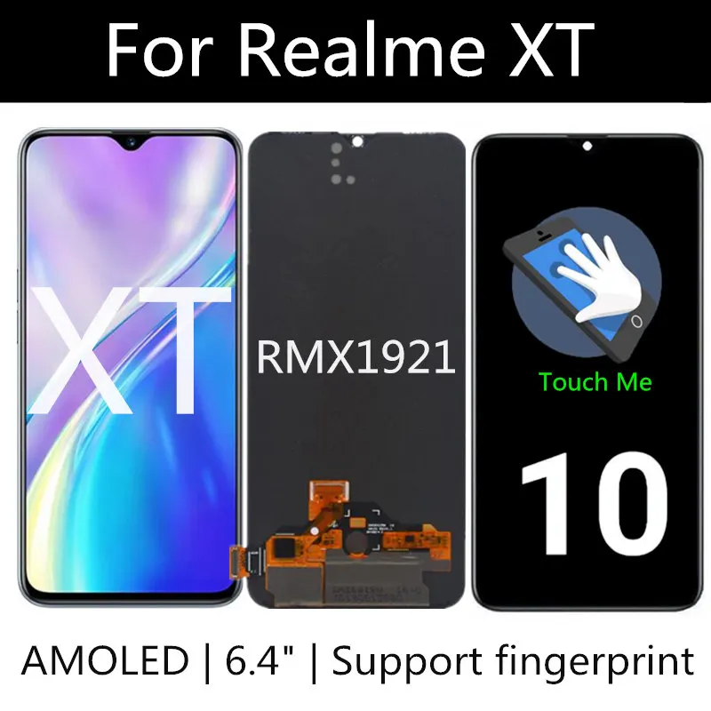 Super AMOLED высококачественный защитный чехол для OPPO realme XT EMX1991 RMX1921 ЖК дисплей