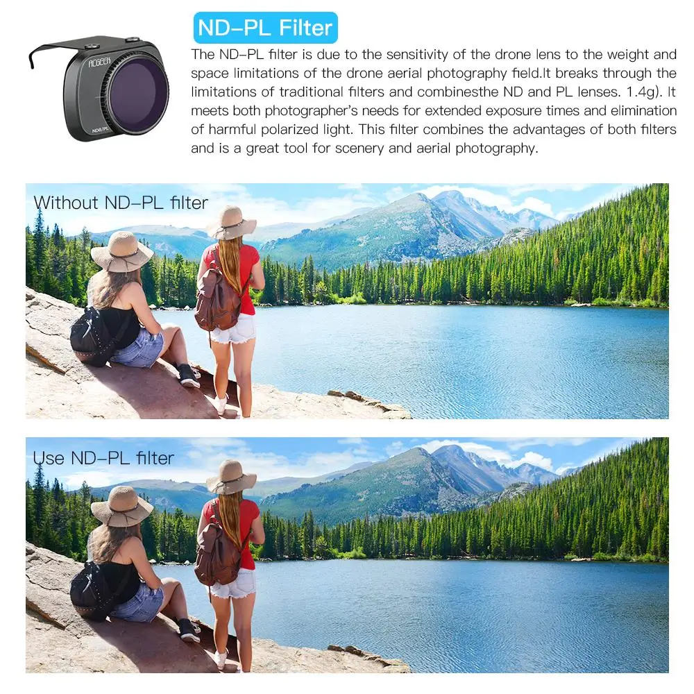 

1PCS For DJI Mini 2 Filters CPL CPL 4/8/16/32 ND64PL Set Camera Lens Filter for DJI Mavic Mini Accessories